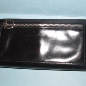 Salvatore Ferragamo Black Glossy 3 Layer Gancini
